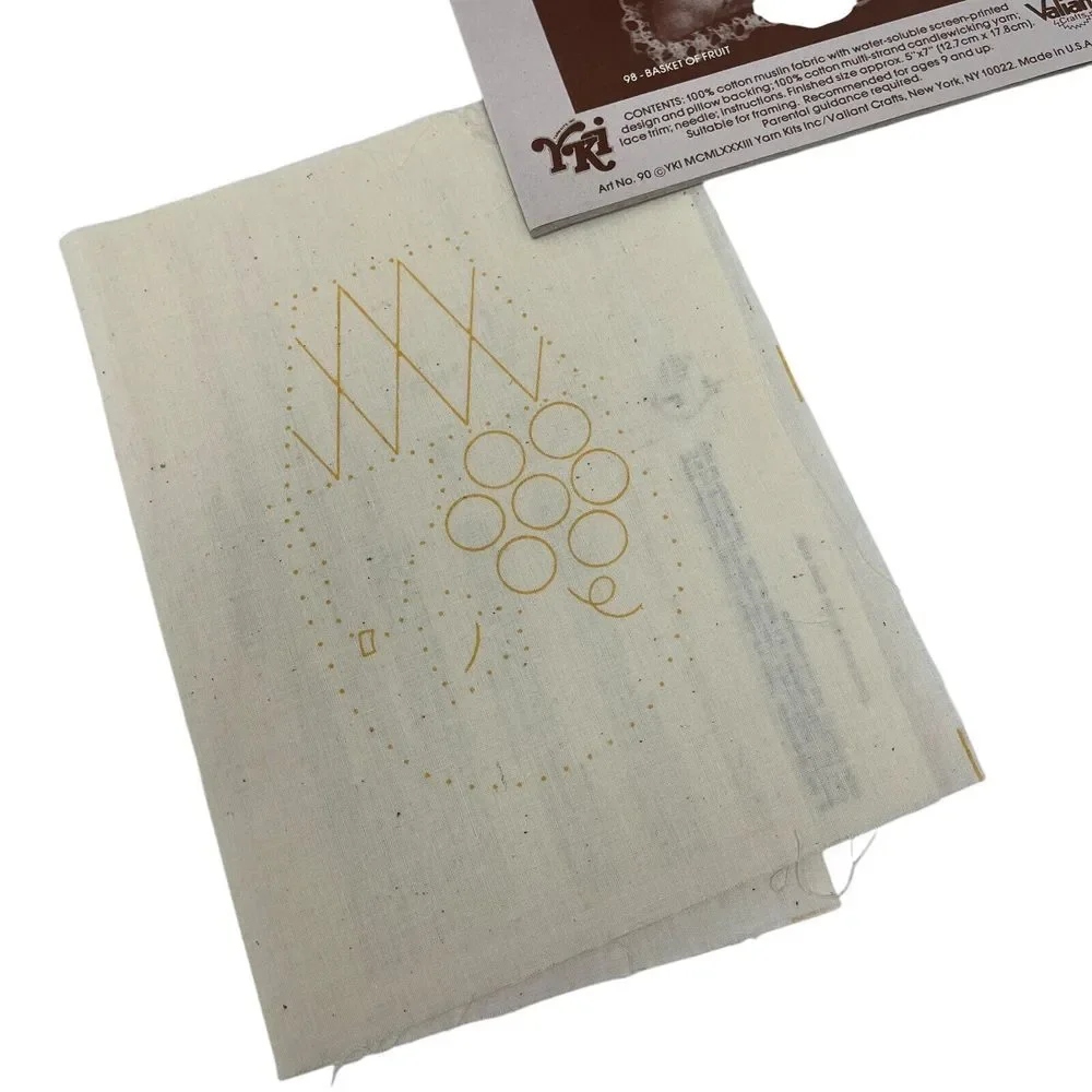 Naturally‎ Candlewicking Heritage Colonial Design Cross Stitch Pattern NO YARN